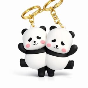 Panda Couple Keychain Set