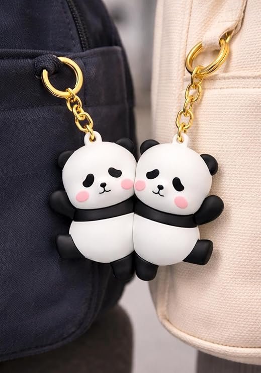Panda Couple Keychain Set - Image 2