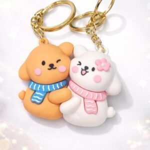 Cute Couple Keychain Set