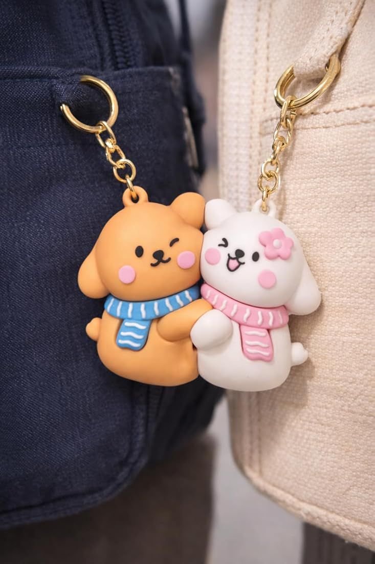 Cute Couple Keychain Set - Image 2